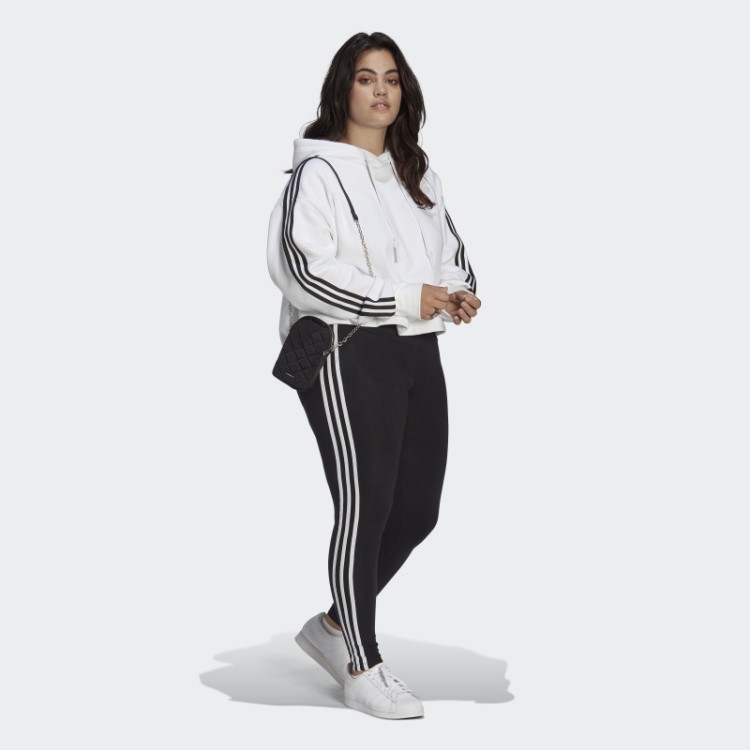 Legging Preta Adicolor Classics 3 Listras (tamanho Grande) Adidas
