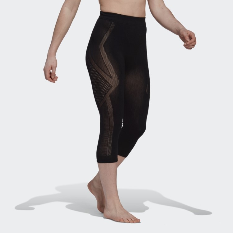 Meia-calça Adidas Preta Terrex Drynamo Eco Merino 3/4