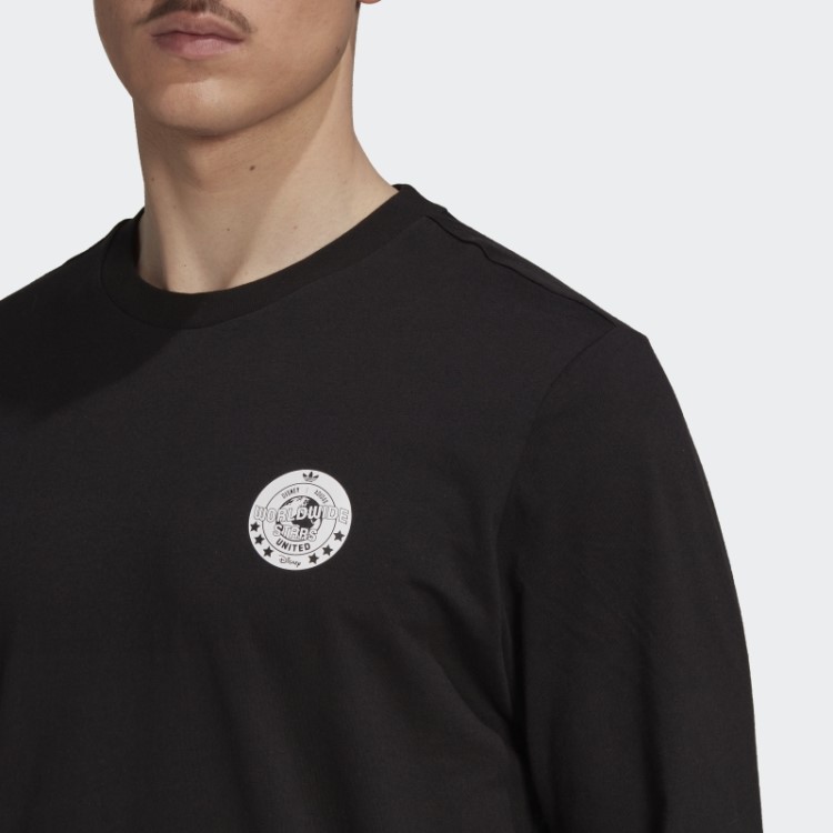 Camiseta Preta Disney Manga Longa Adidas