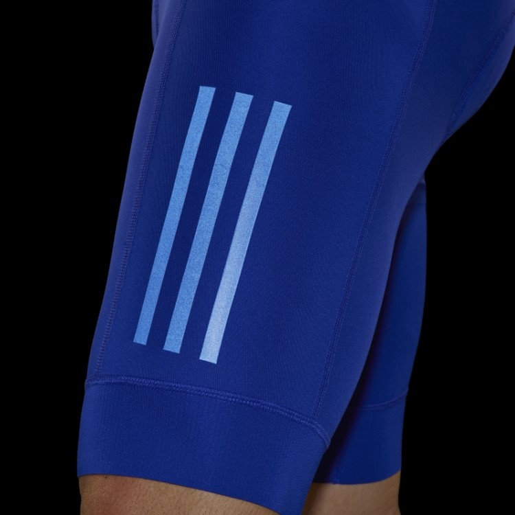 O Calção De Ciclismo Acolchoado Azul Adidas