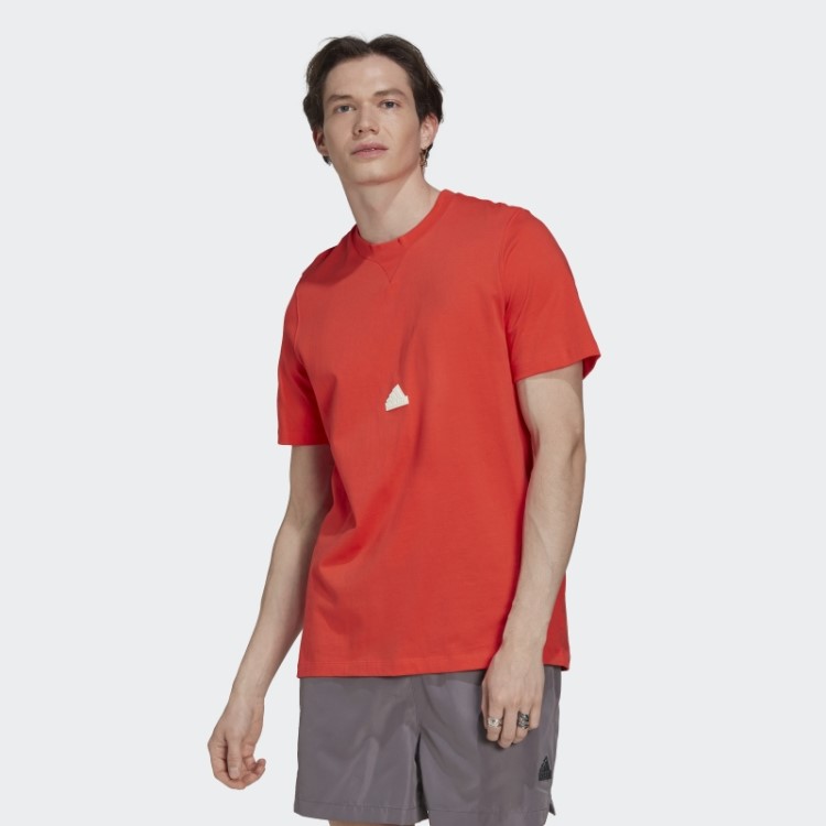 Camiseta Clássica Vermelha Adidas