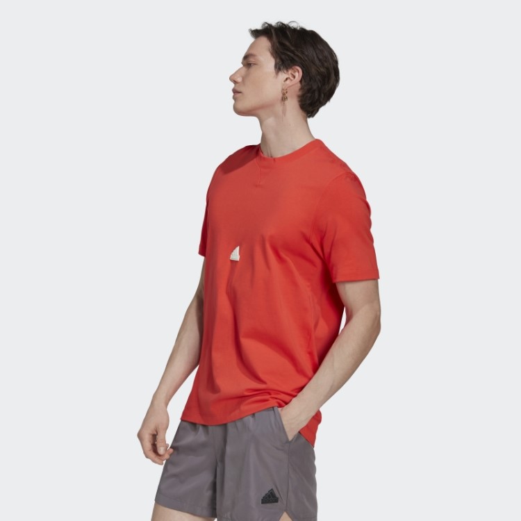 Camiseta Clássica Vermelha Adidas