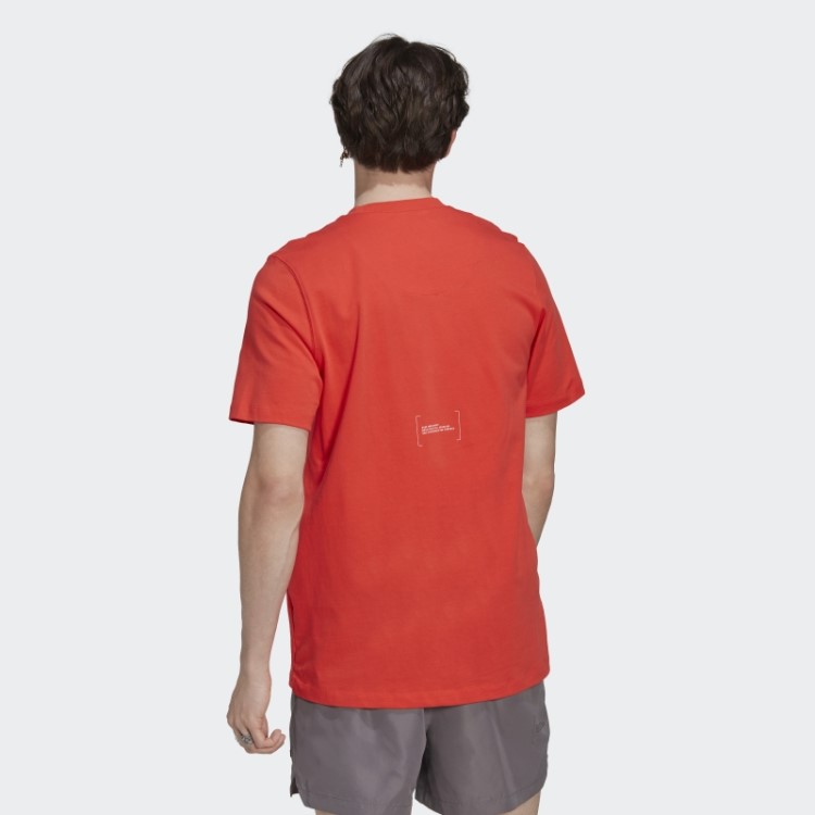 Camiseta Clássica Vermelha Adidas