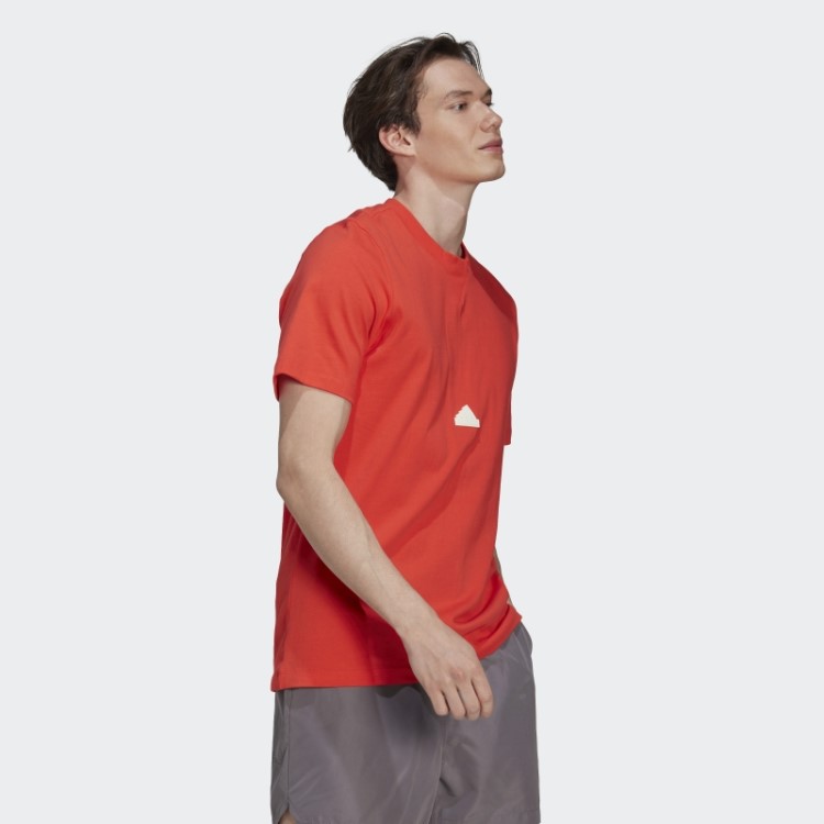 Camiseta Clássica Vermelha Adidas