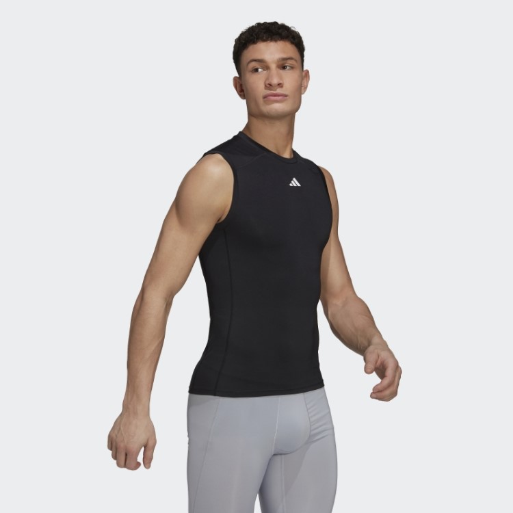 Regata De Treino Techfit Preta Adidas