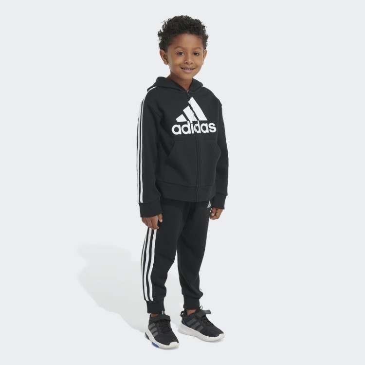 Conjunto De Jaqueta De Lã Essencial Adidas Preto
