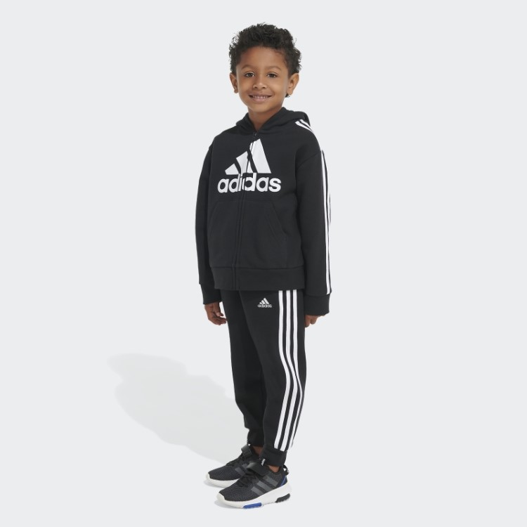 Conjunto De Jaqueta De Lã Essencial Adidas Preto