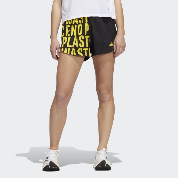 Bermuda De Corrida Rápida Com Cueca Interna Adidas Preta