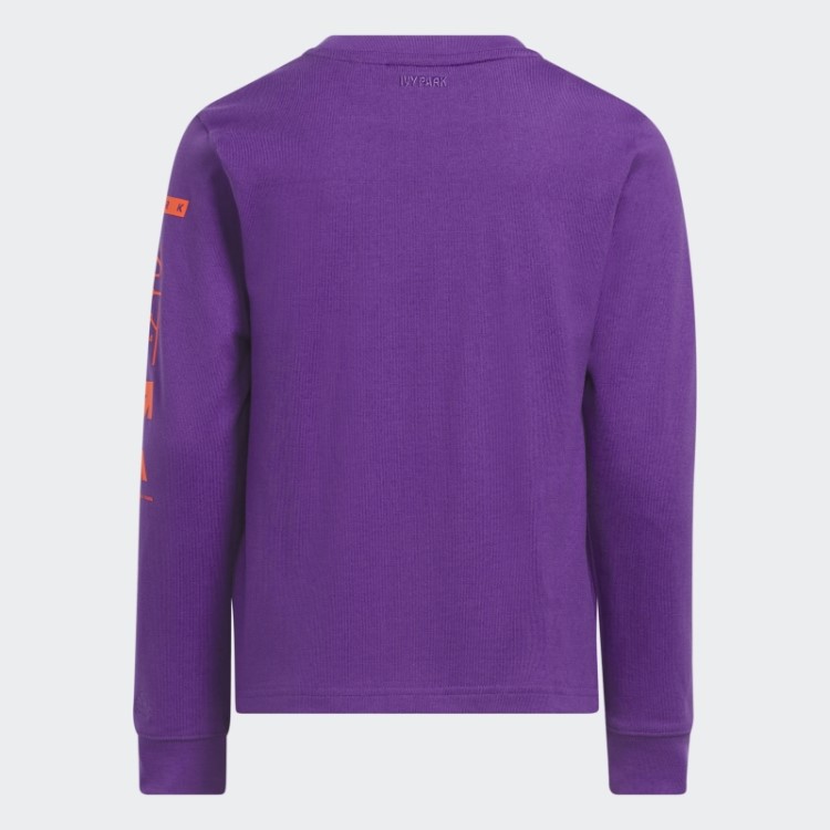 Adidas Camiseta Estampada Manga Longa Roxa