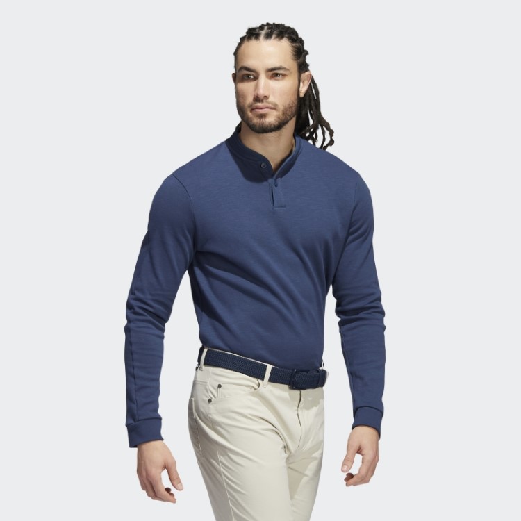 Go-to Camisa Polo Henley Azul Marinho Adidas