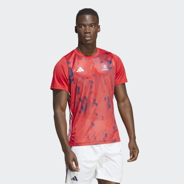 Camiseta Vermelha Adidas França De Handebol