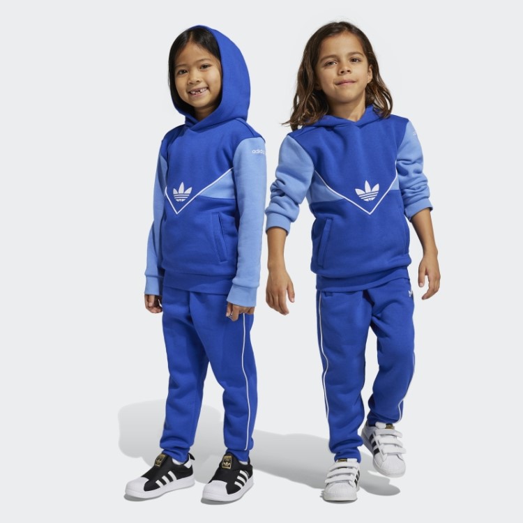Conjunto Moletom Adicolor Azul Adidas