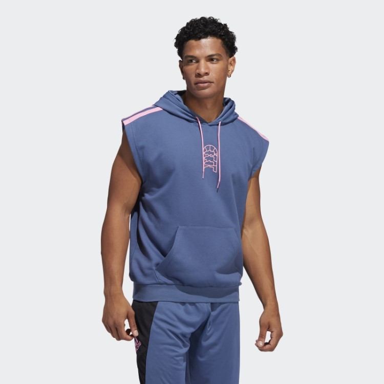 Moletom Sem Mangas Adidas World Wide Hoops De Aço (gênero Neutro)