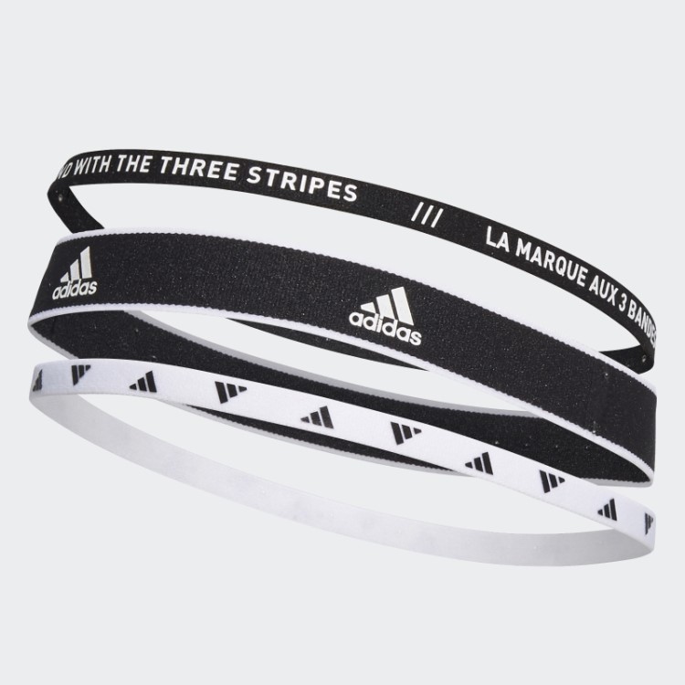 Tiaras De Treinamento Pretas 3 Por Pacote Adidas