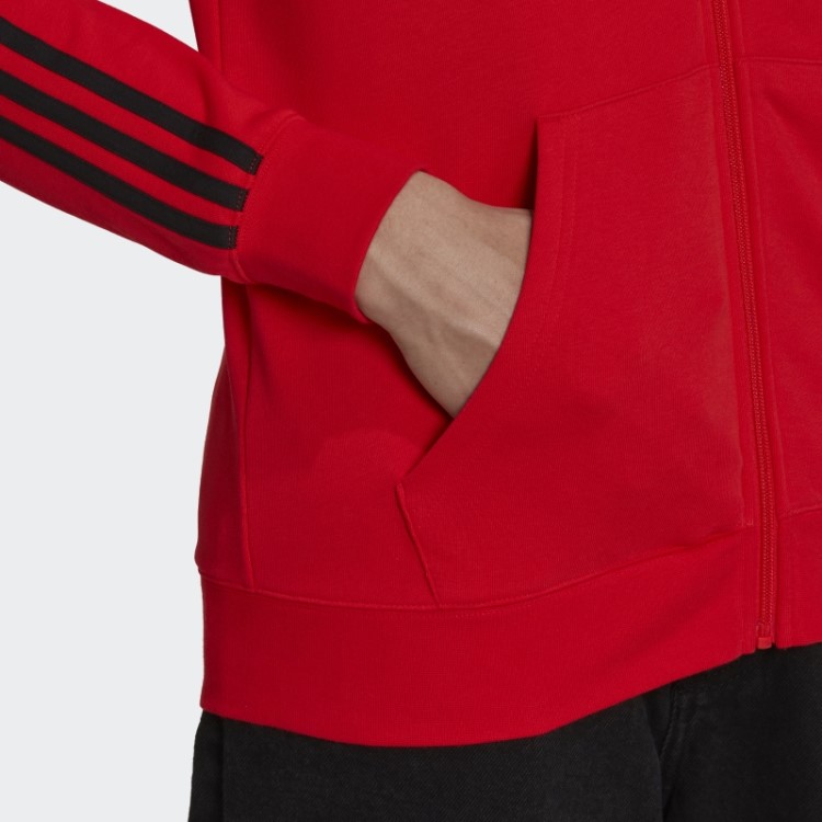 Moletom Vermelho Com As Três Listras Adidas River Plate