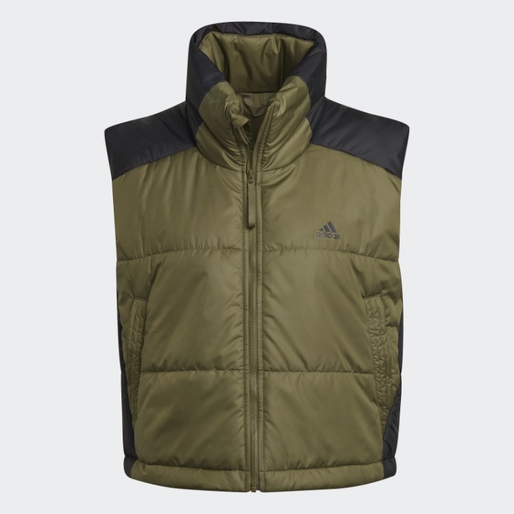 Colete Isolado Com As Três Listras Verde-oliva Adidas