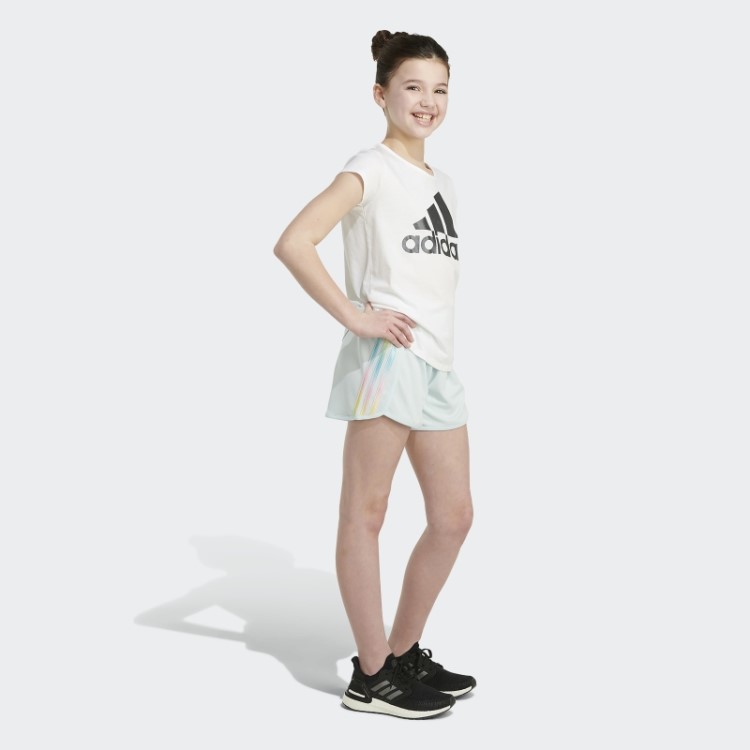 Adidas Shorts De Malha Listrada Azul