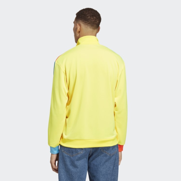 Moletom Amarelo Adidas Kidcore Com Meio Zíper Quente