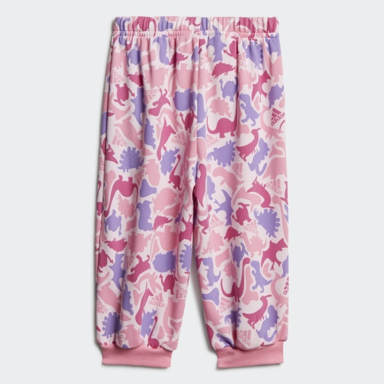Conjunto Jogger French Terry Rosa Adidas Dino Camo Allover