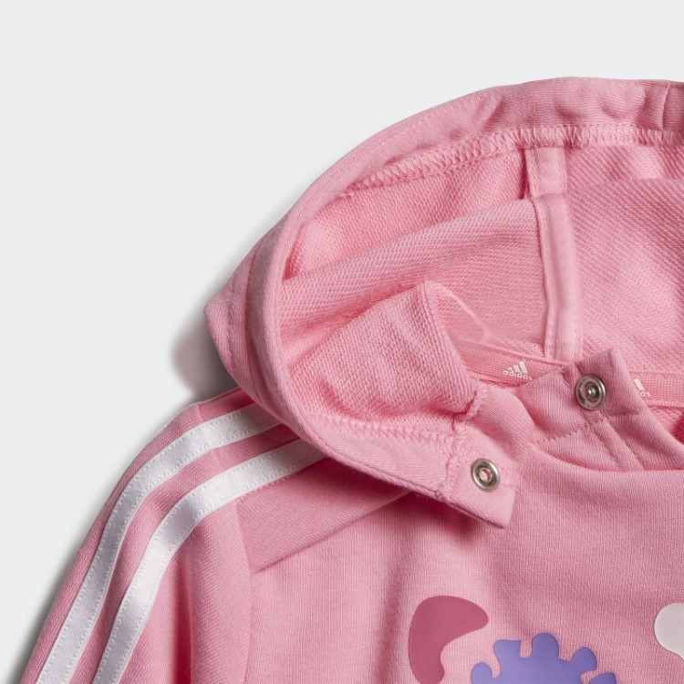 Conjunto Jogger French Terry Rosa Adidas Dino Camo Allover