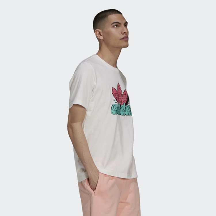 Camiseta Funny Dino (gênero Neutro) Adidas Branca