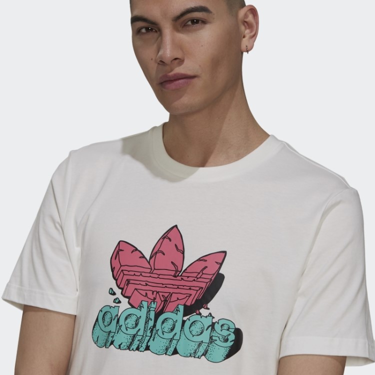 Camiseta Funny Dino (gênero Neutro) Adidas Branca