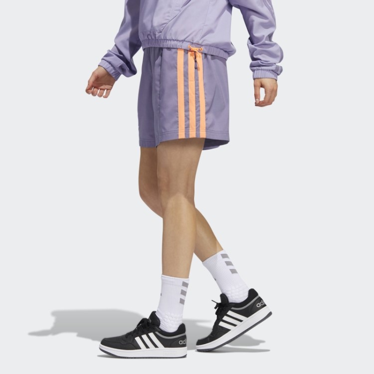 Calção Adidas Hoop York City Fixado Tech Roxo
