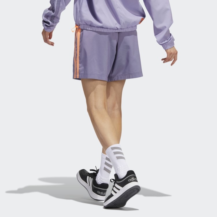 Calção Adidas Hoop York City Fixado Tech Roxo