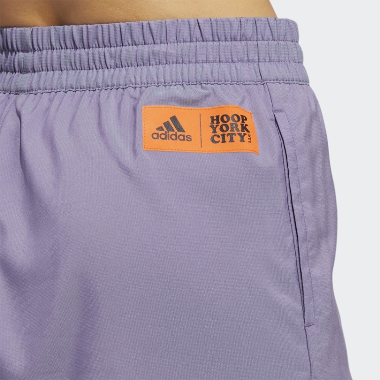 Calção Adidas Hoop York City Fixado Tech Roxo