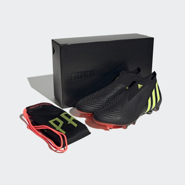 Adidas Black Predator Edge+ Firm Ground Boots