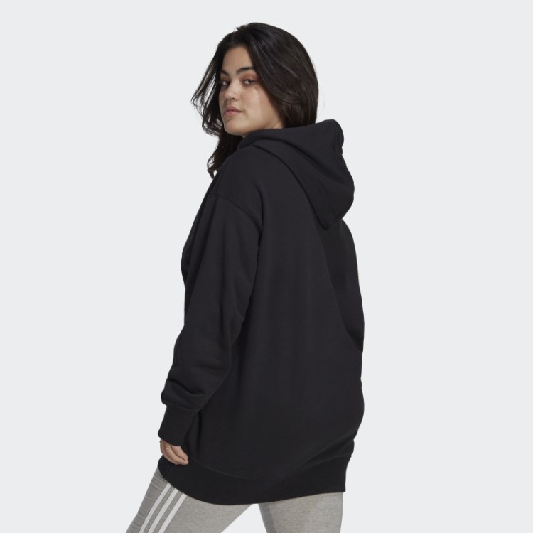 Moletom Com Capuz Trefoil (tamanho Grande) Adidas Preto