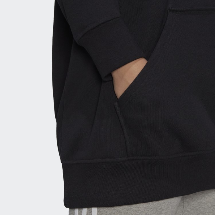 Moletom Com Capuz Trefoil (tamanho Grande) Adidas Preto