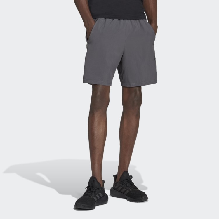 Bermuda De Treino Cinza Adidas Train Essentials