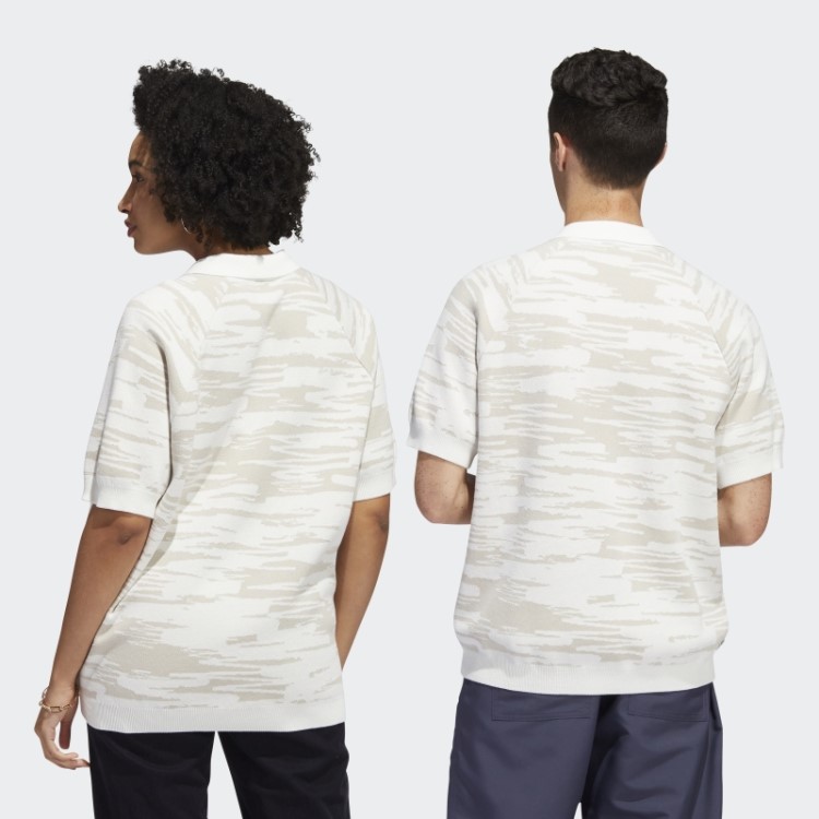 Camisa Polo De Malha Nora Branca (gênero Neutro) Adidas