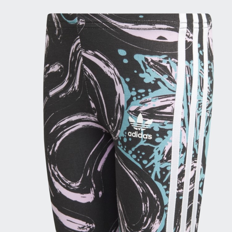 Conjunto De Leggings Com Capuz Gráfico Lilás Adidas