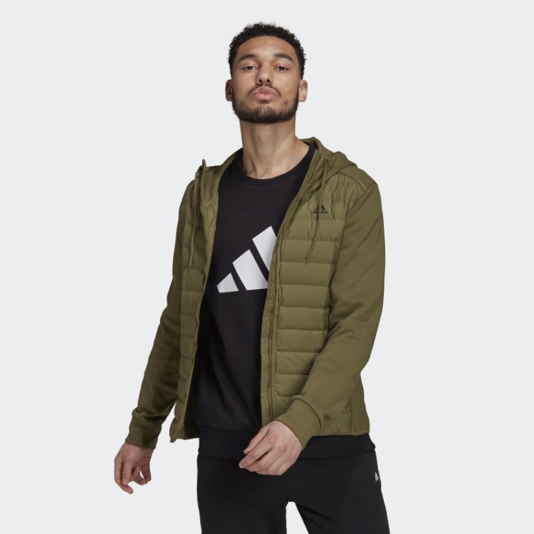 Jaqueta Híbrida Verde-oliva Adidas