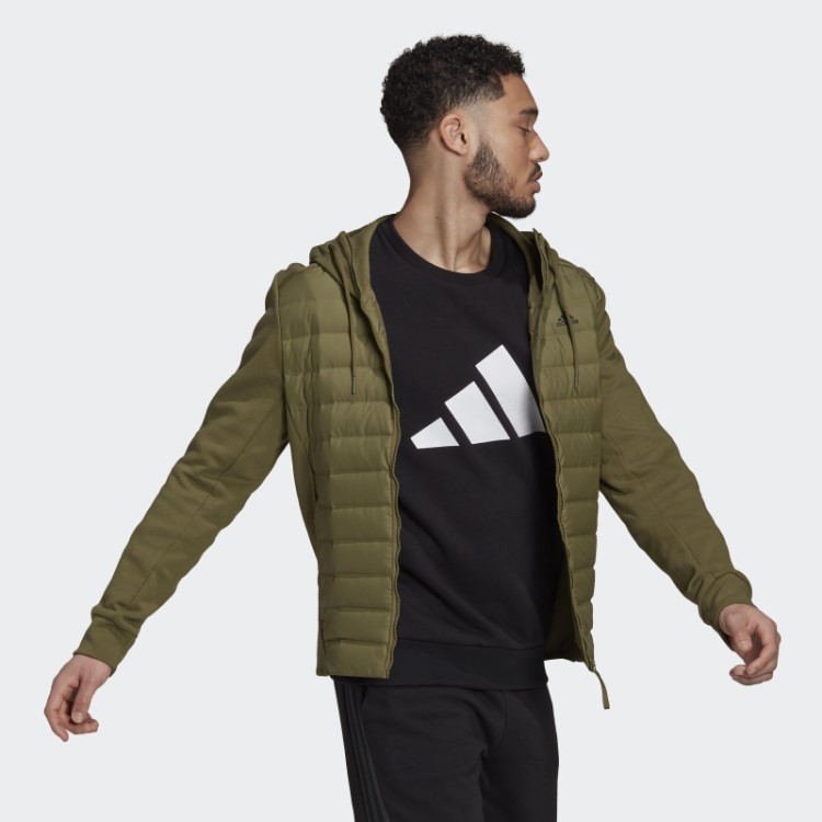 Jaqueta Híbrida Verde-oliva Adidas