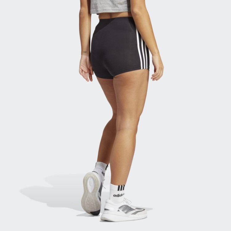 Bermuda Booty Preto Essencial Com As Três Listras De Jérsei Adidas