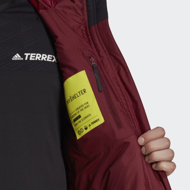 Jaqueta Vermelha Com Capuz Myshelter Terrex Adidas