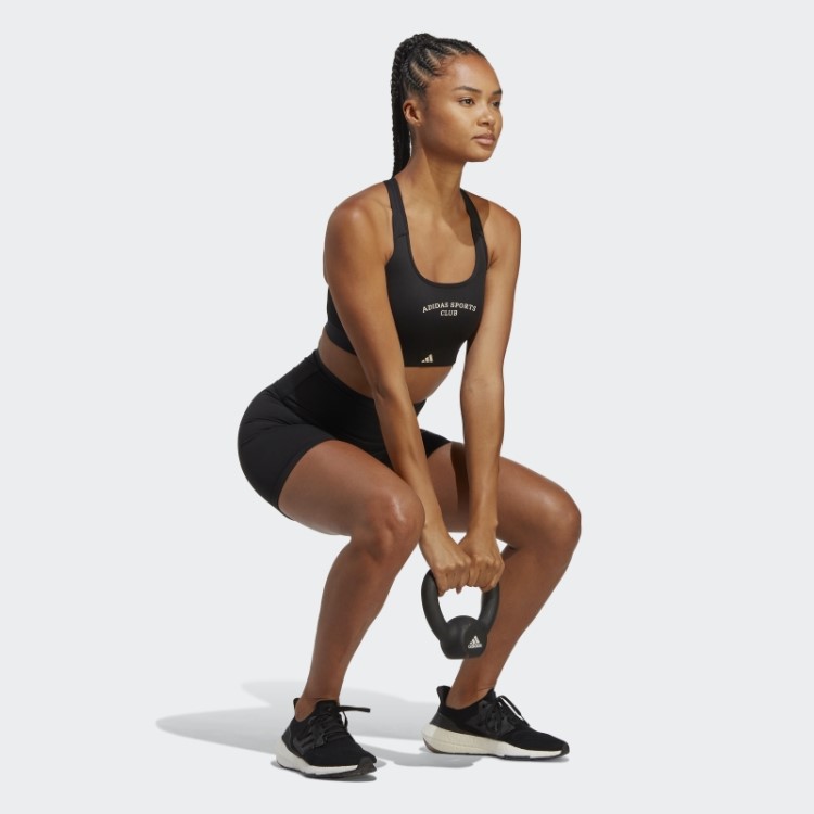 Legging Preta Cintura Alta Adidas Sports Club