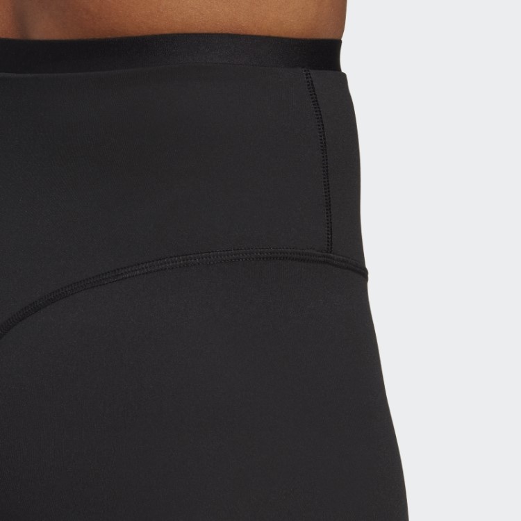 Leggings Esportivas Curtas De Cintura Alta Adidas Pretas