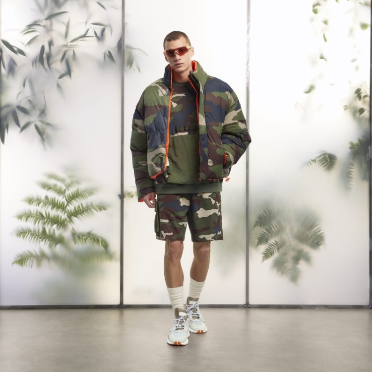 Jaqueta Puffer De Nylon Leve (todos Os Gêneros) Adidas Camo Print