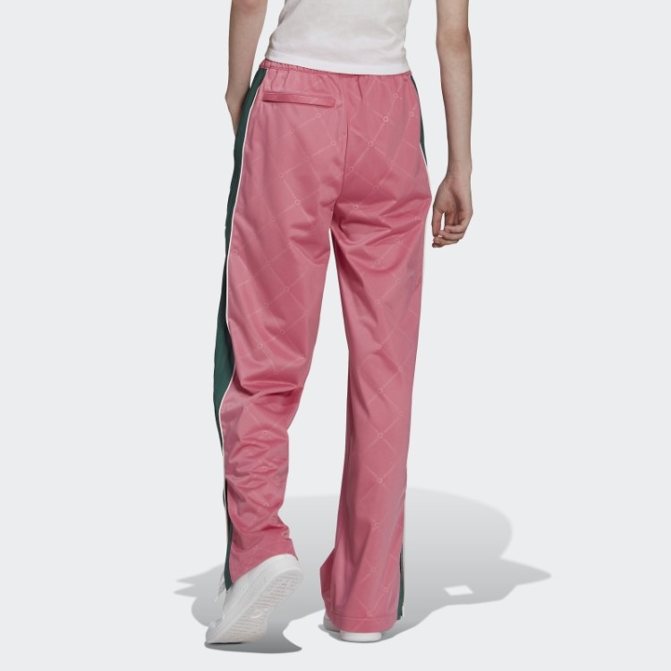 Calça Esportiva Adidas Retrô Luxo Moda Em Tom Rosa