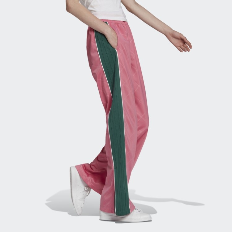 Calça Esportiva Adidas Retrô Luxo Moda Em Tom Rosa