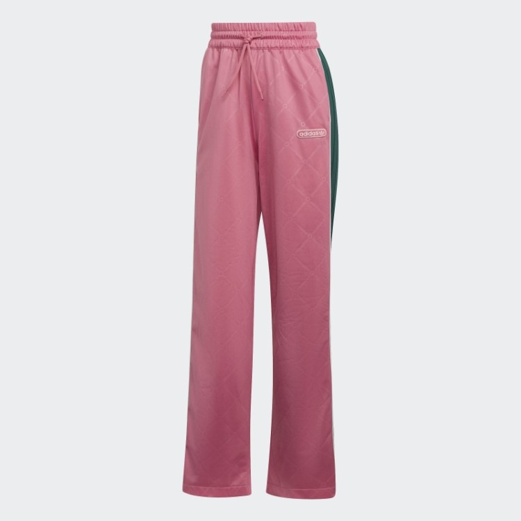 Calça Esportiva Adidas Retrô Luxo Moda Em Tom Rosa