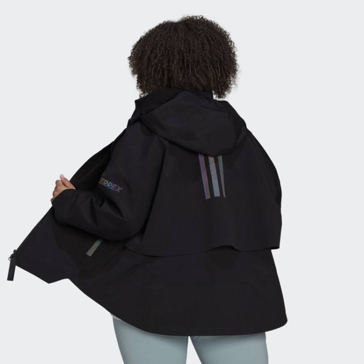 Jaqueta Adidas Terrex Ct Myshelter Rain.rdy (plus Size) Preta