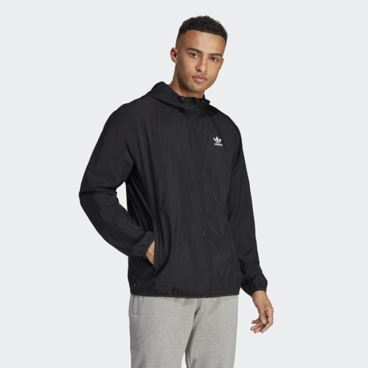Blusão Adidas Preto Trefoil Essentials