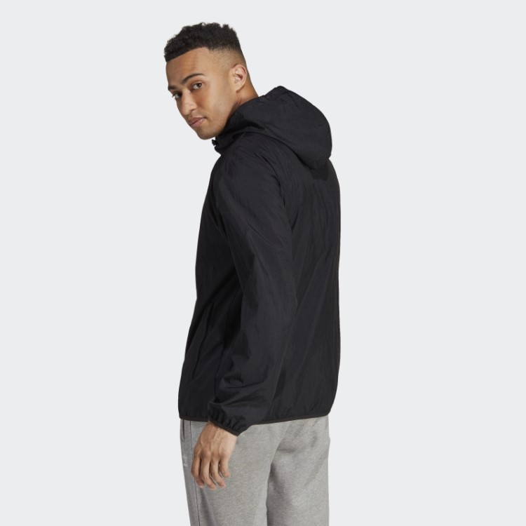 Blusão Adidas Preto Trefoil Essentials