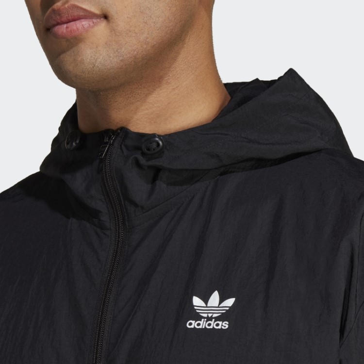 Blusão Adidas Preto Trefoil Essentials