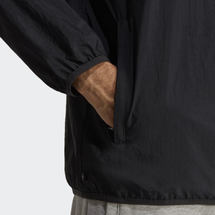Blusão Adidas Preto Trefoil Essentials